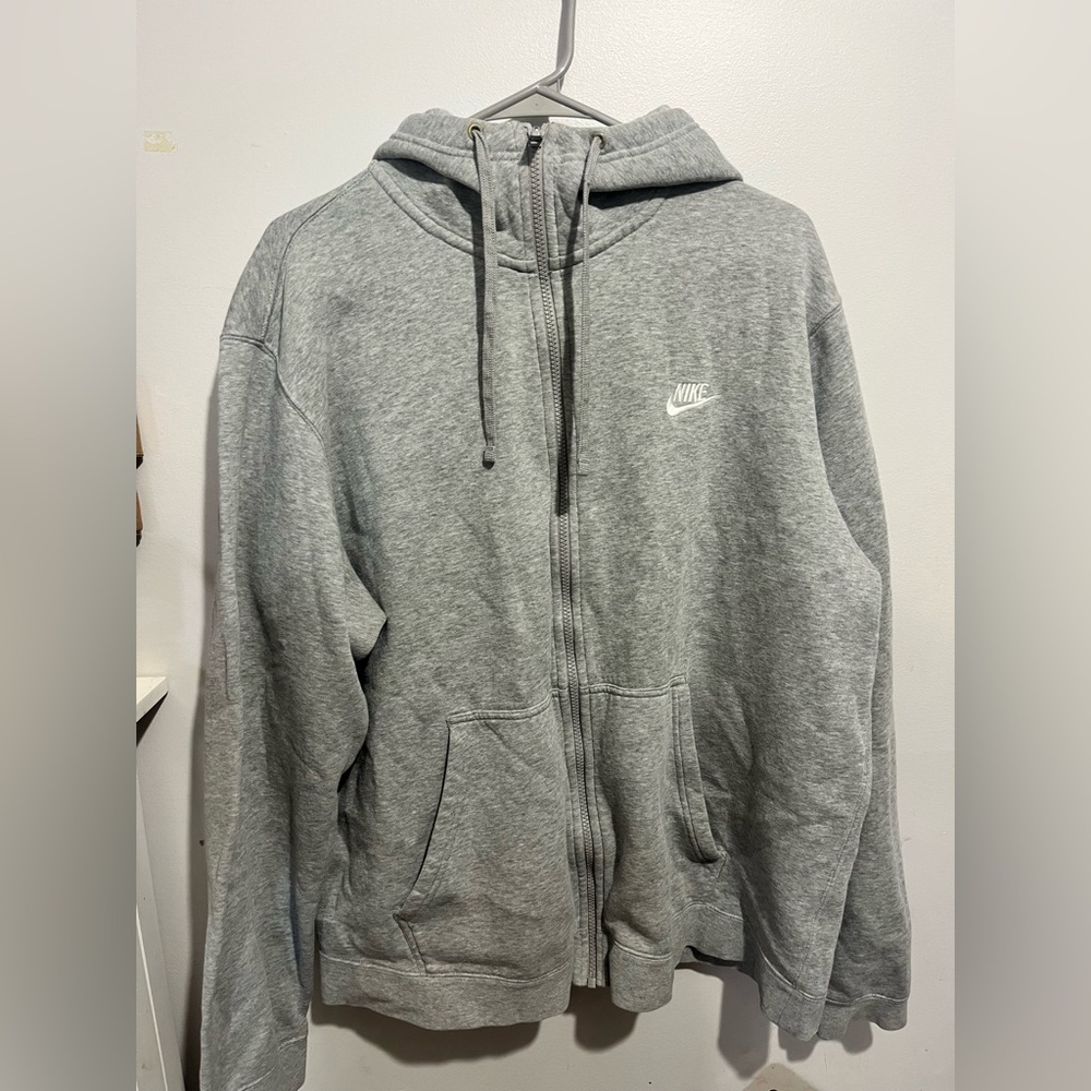 Nike Gray Zip-Up Hoodie